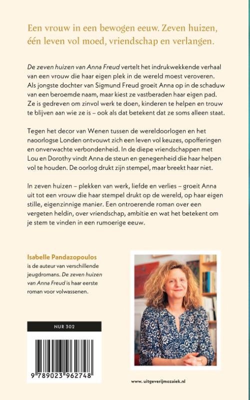 Achterkant van De zeven huizen van Anna Freud