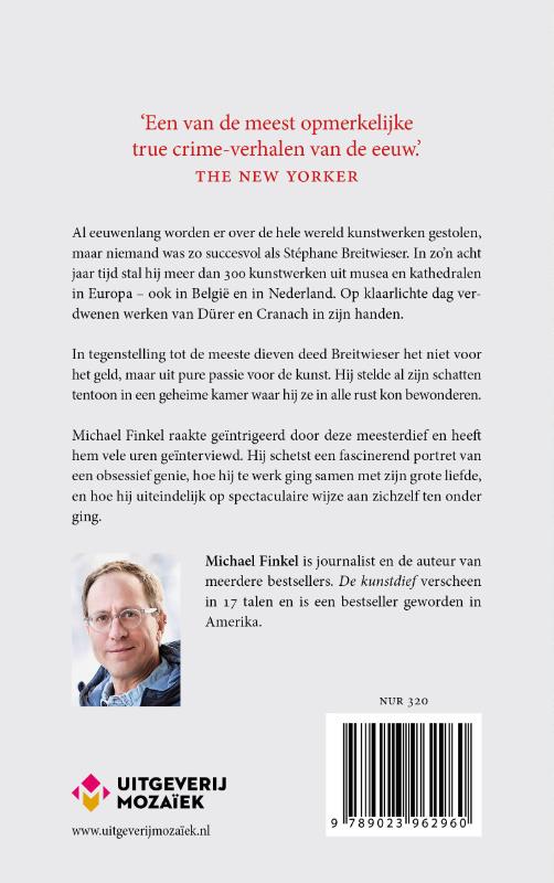 Achterkant van De kunstdief