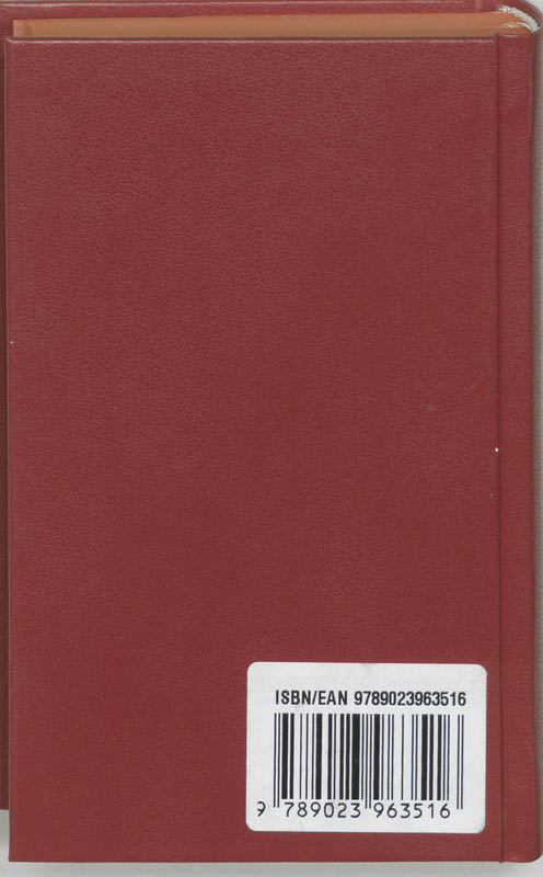 Achterkant van Liedboek voor de kerken klein balacron rood