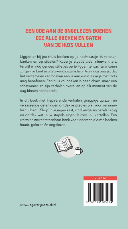 Achterkant van Tsundoku - de Japanse kunst van boeken verzamelen