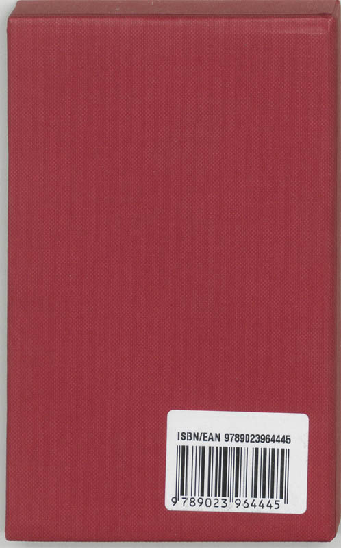 Achterkant van Liedboek voor kerken dun edelskai goudsn bordeaux