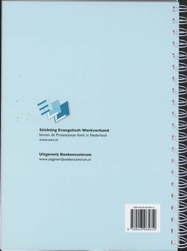Achterkant van Evangelische Liedbundel