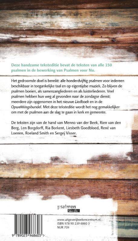 Achterkant van Psalmen voor Nu