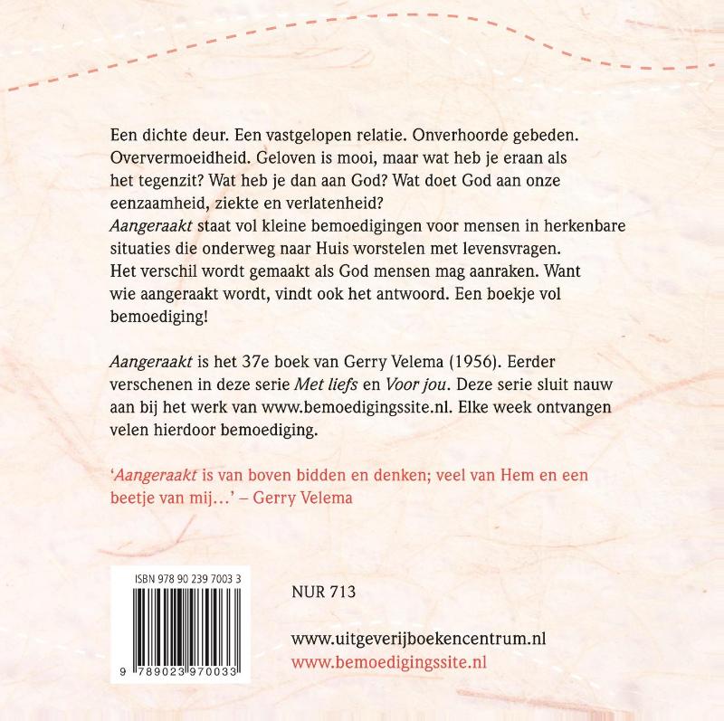 Achterkant van Aangeraakt