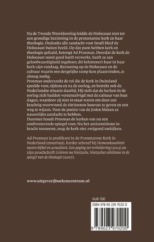 Achterkant van De onverwerkte Holocaust