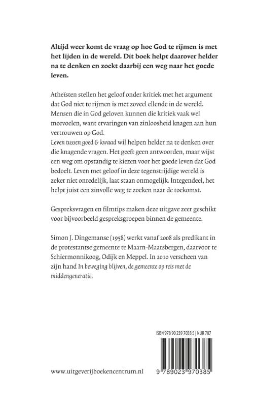 Achterkant van Leven tussen goed en kwaad
