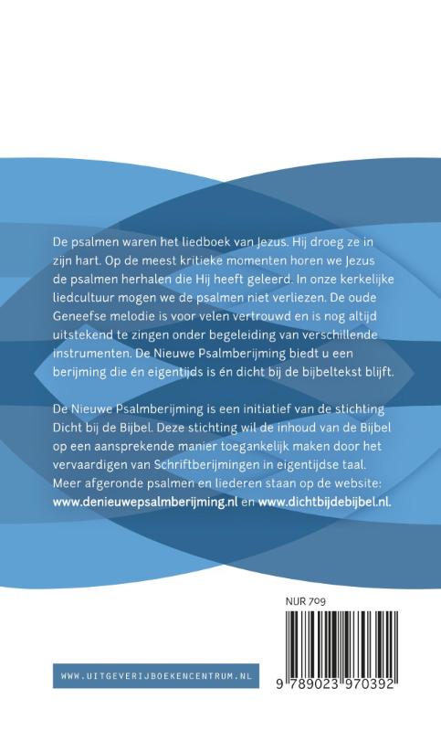Achterkant van De nieuwe psalmberijming