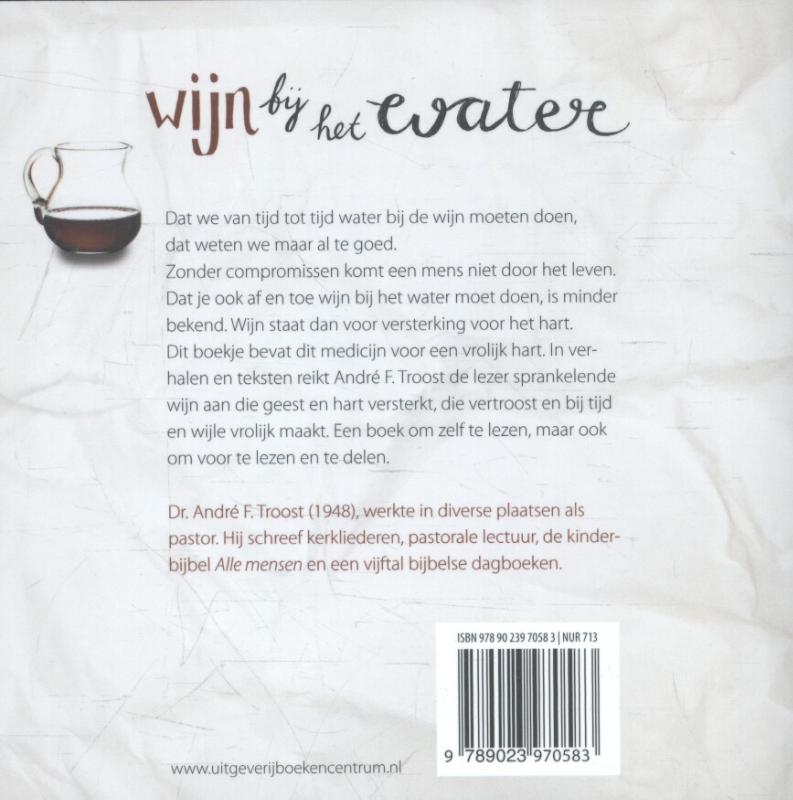 Achterkant van Wijn bij het water