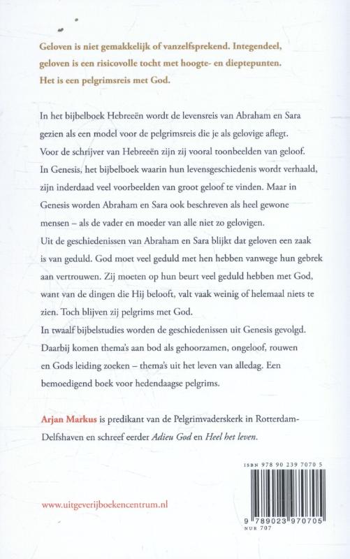 Achterkant van Pelgrim met God