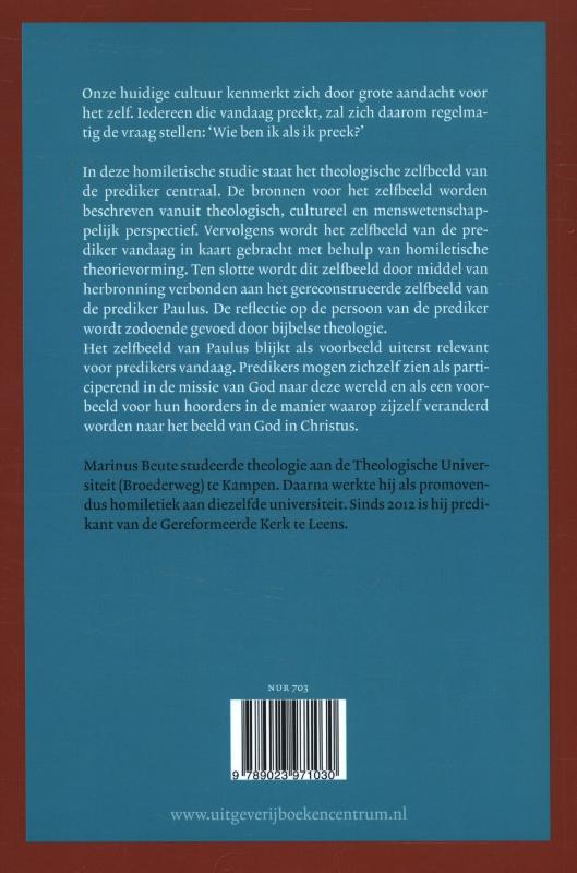 Achterkant van Wie ben ik als ik preek?
