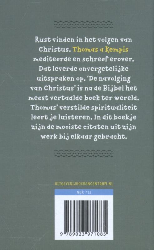 Achterkant van 365 X Thomas a Kempis