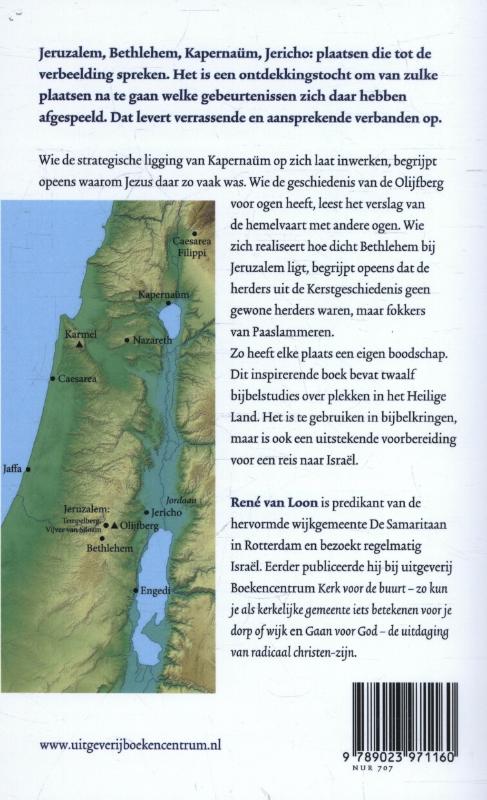 Achterkant van Hoogtepunten in het Heilige land