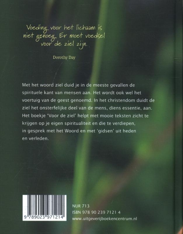 Achterkant van Voor de ziel