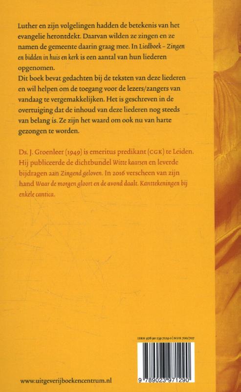 Achterkant van Zou ik niet van harte zingen...?
