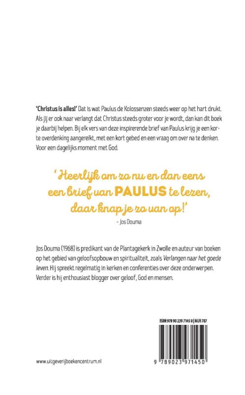 Achterkant van Christus is alles