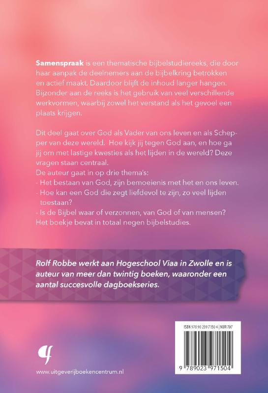 Achterkant van Vader in de hemel