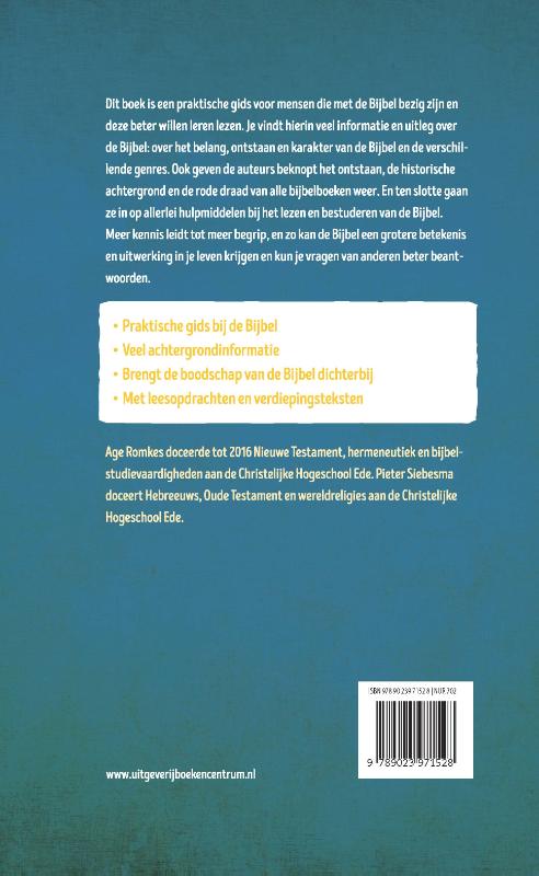 Achterkant van De Bijbel voor iedereen