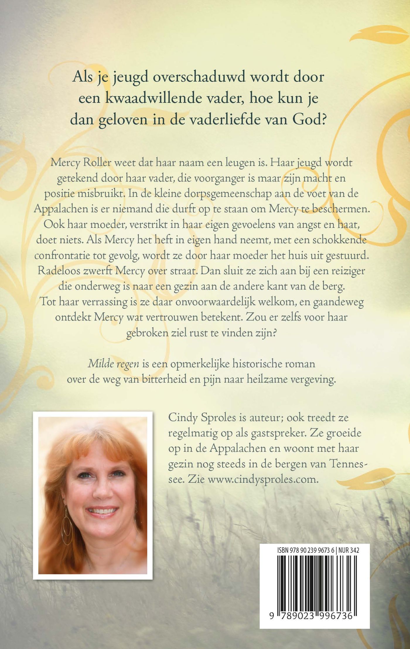 Achterkant van Milde regen