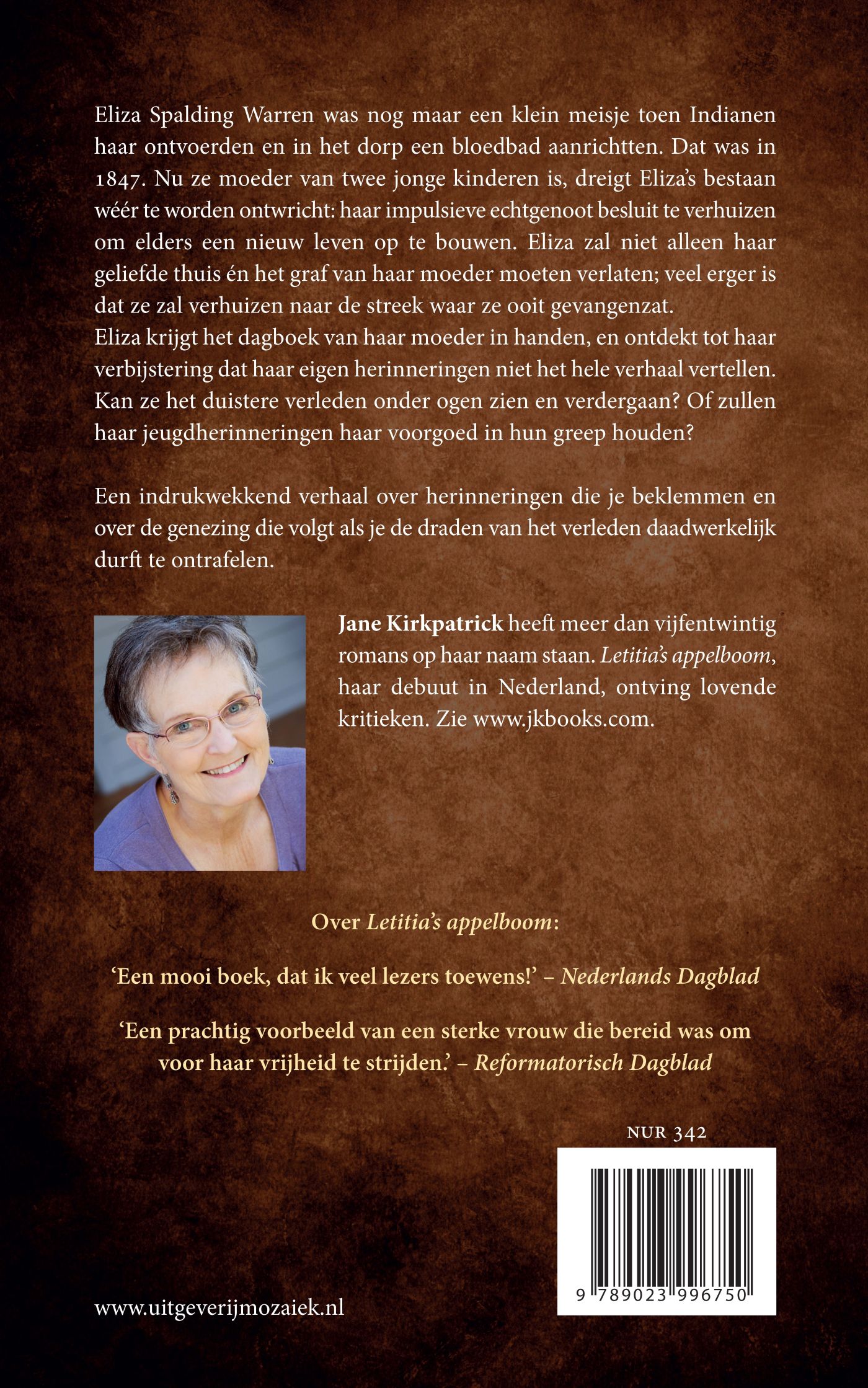 Achterkant van Web van herinneringen