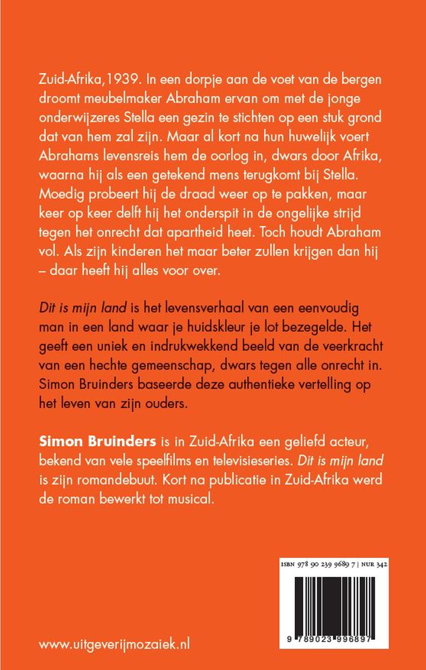 Achterkant van Dit is mijn land