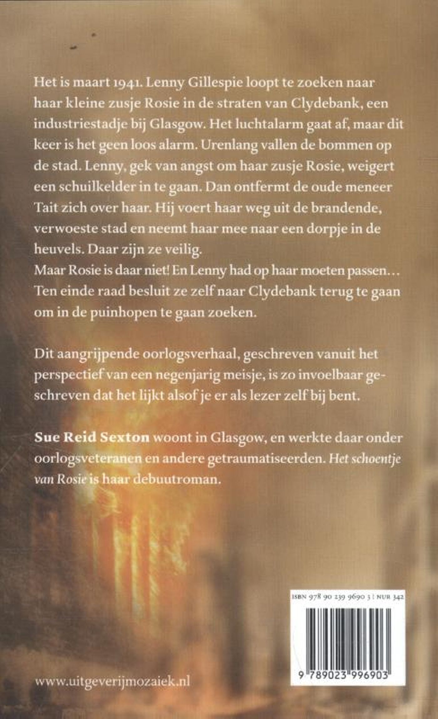 Achterkant van Het schoentje van Rosie