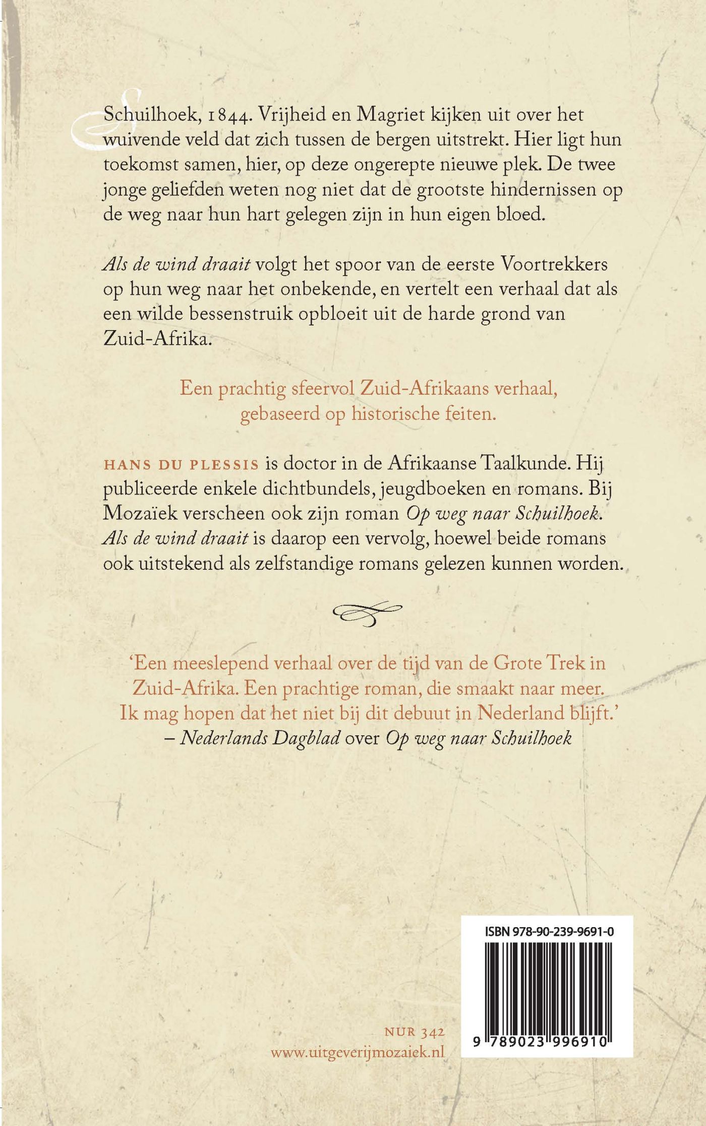 Achterkant van Als de wind draait