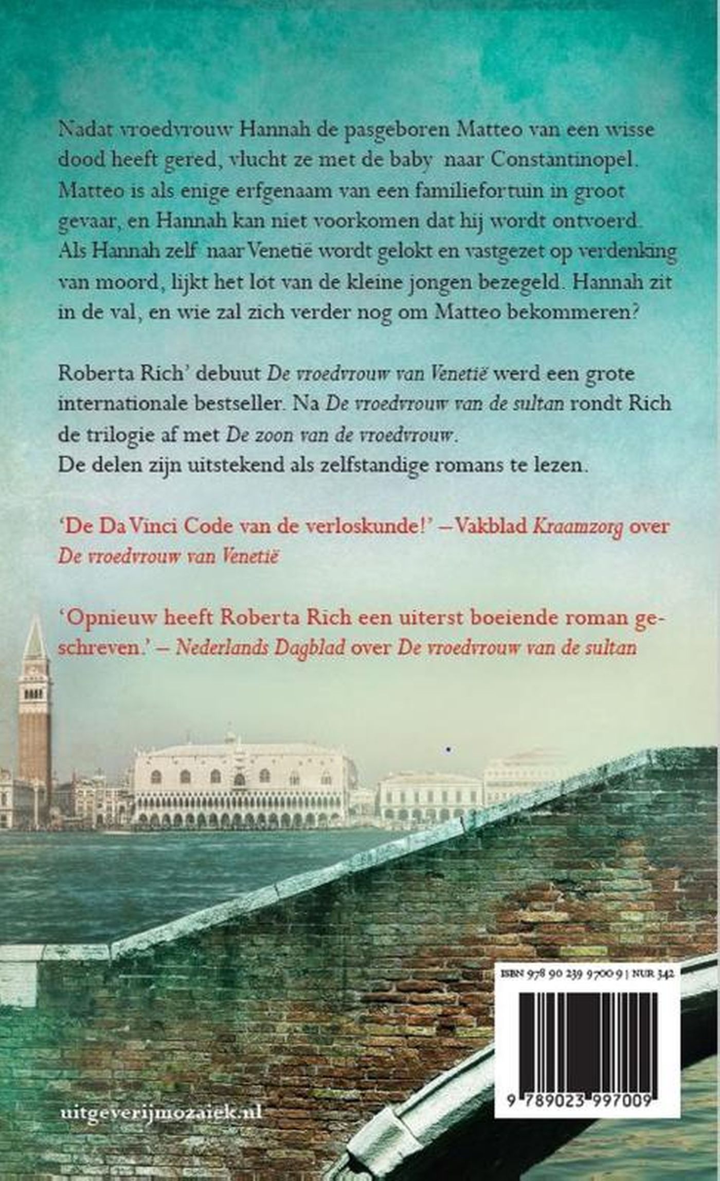 Achterkant van De zoon van de vroedvrouw