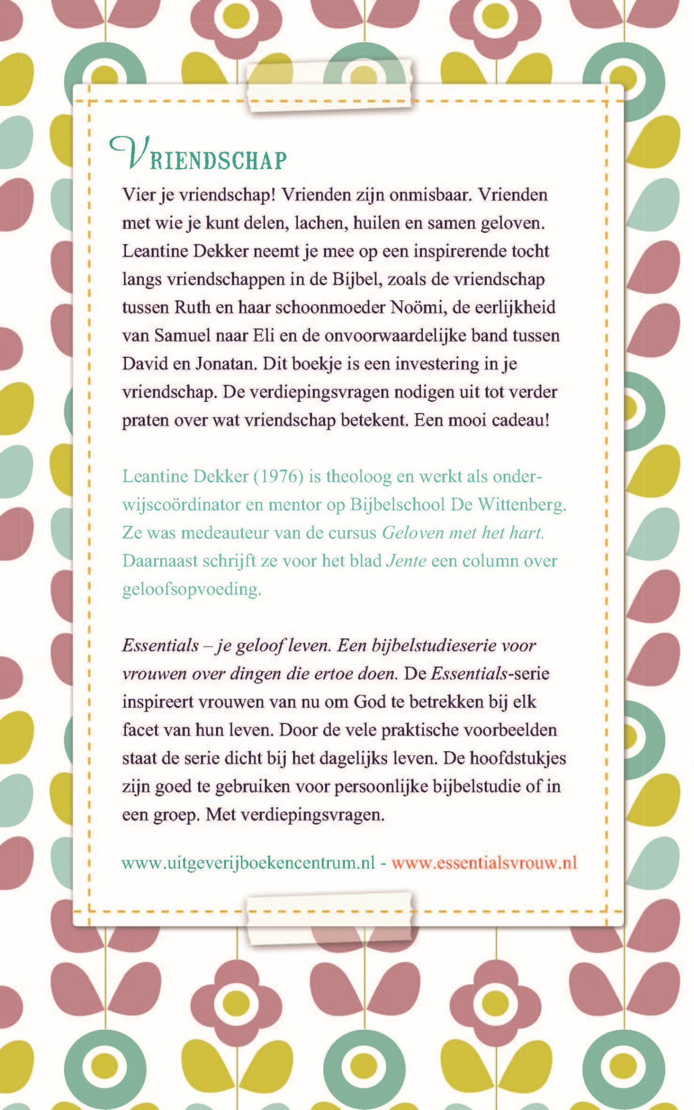 Achterkant van Vriendschap