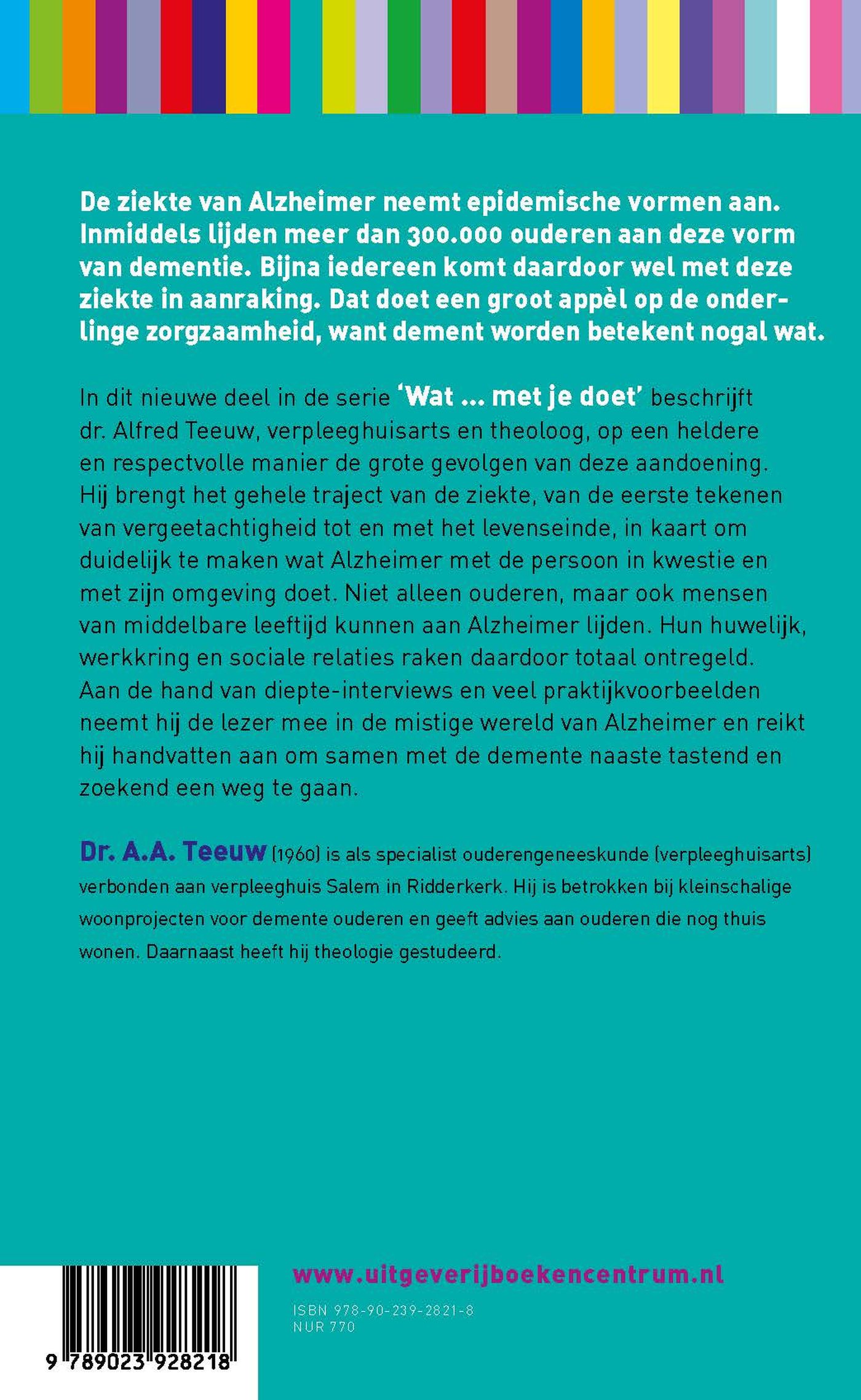 Achterkant van Wat alzheimer met je doet