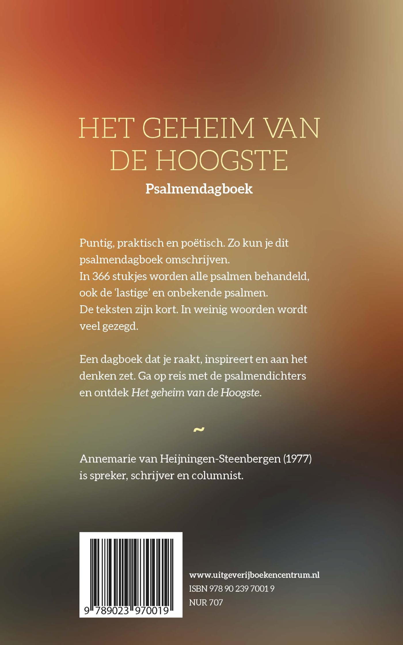 Achterkant van Het geheim van de Hoogste