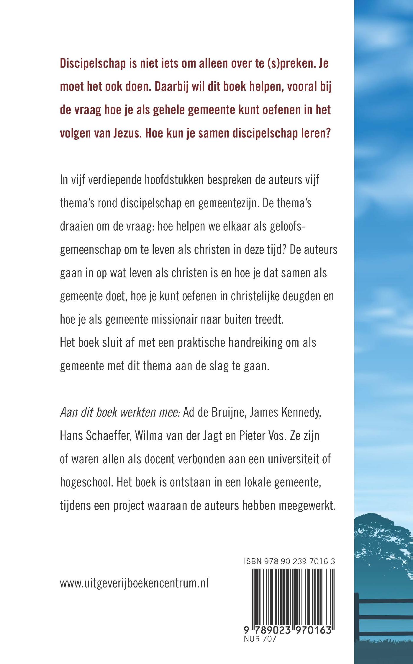 Achterkant van Oefenen in discipelschap