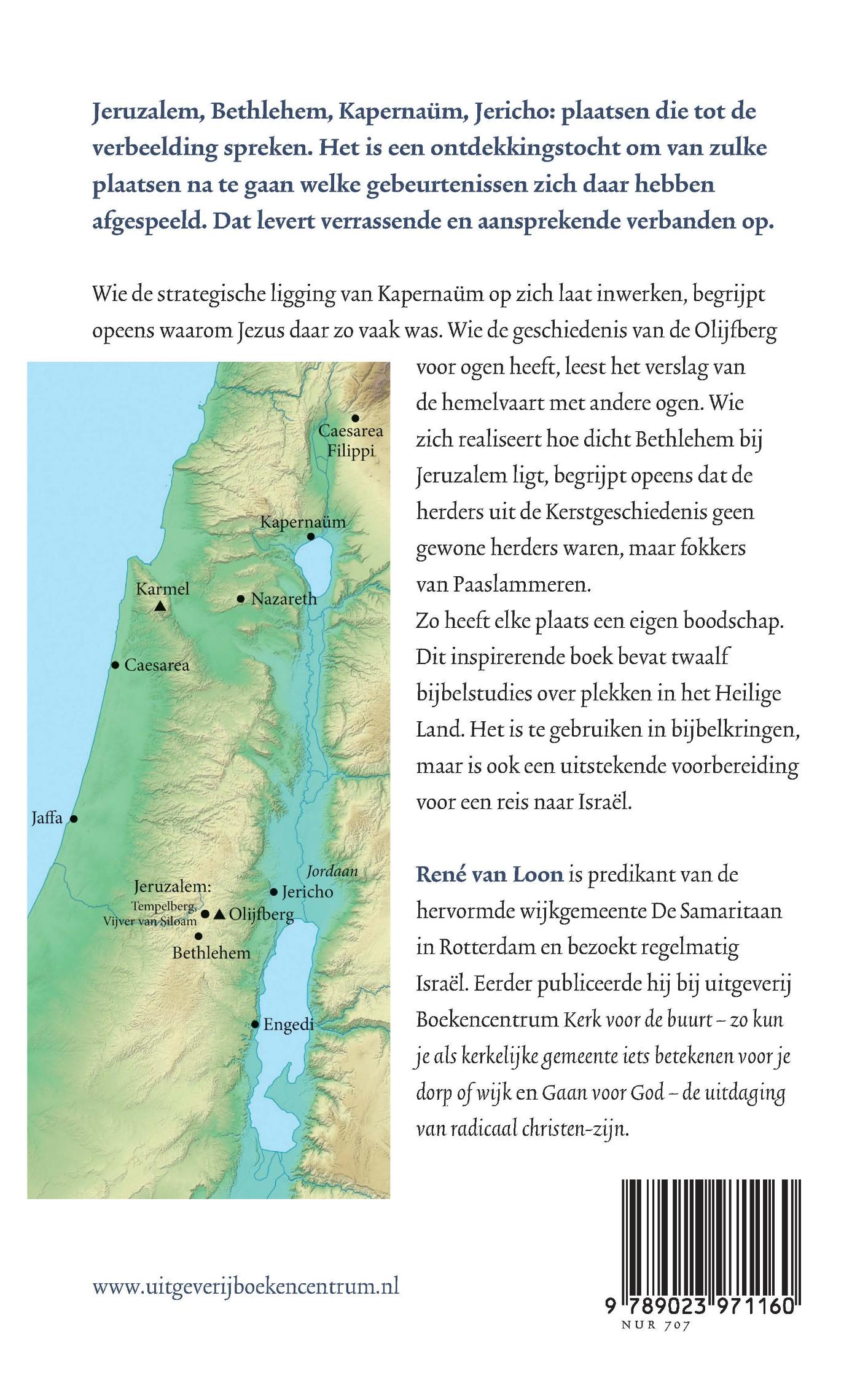 Achterkant van Hoogtepunten in het Heilige Land