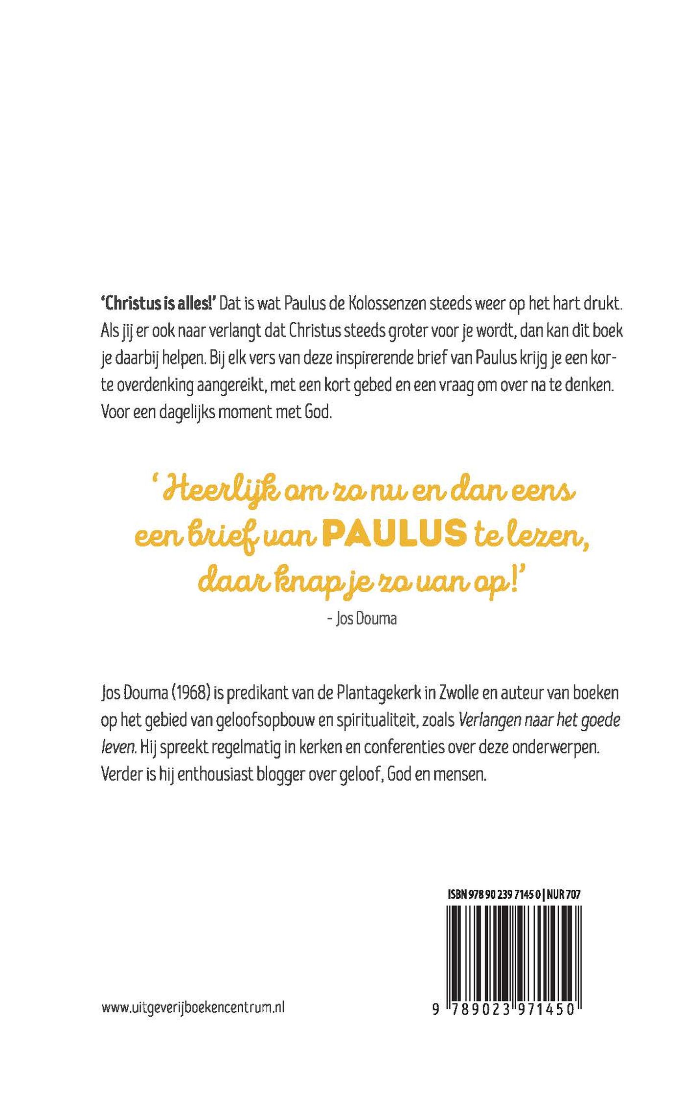 Achterkant van Christus is alles