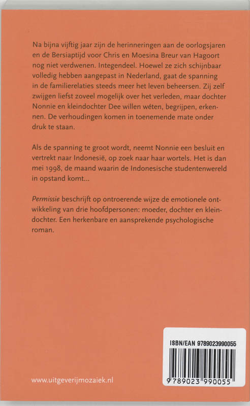 Achterkant van Permissie
