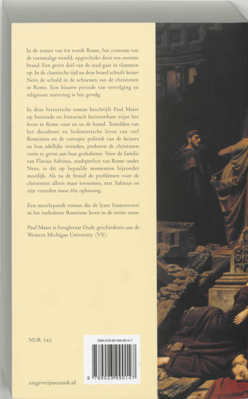 Achterkant van De brand van Rome