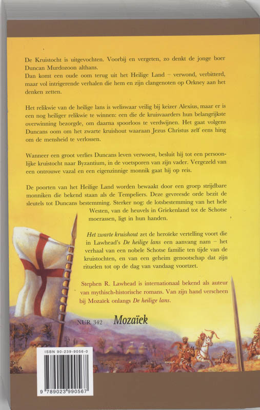 Achterkant van Het zwarte kruishout