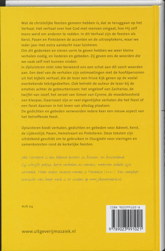 Achterkant van Opluisteren