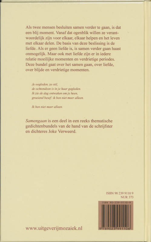 Achterkant van Samengaan