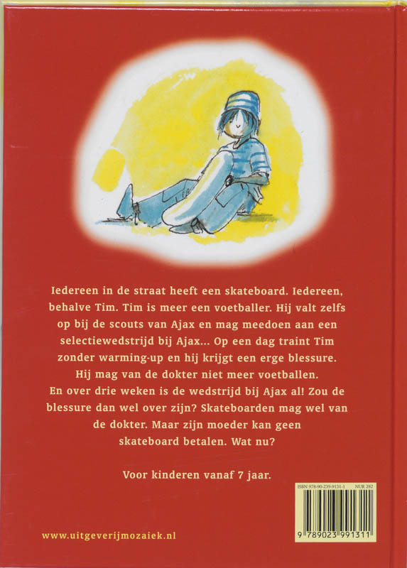 Achterkant van Het nieuwe skateboard