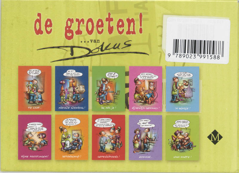 Achterkant van De groeten van Dokus