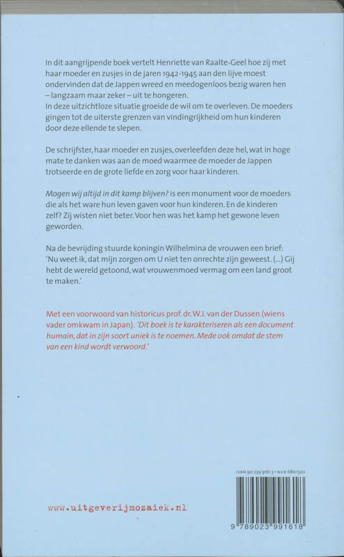 Achterkant van Mogen wij altijd in dit kamp blijven?