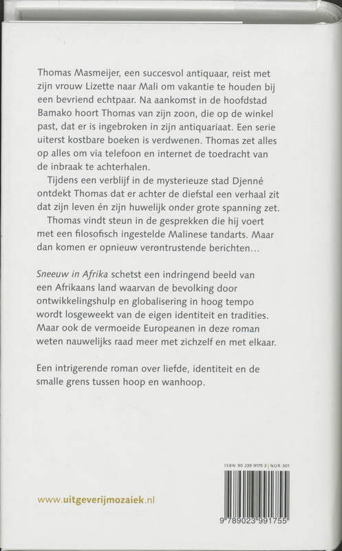 Achterkant van Sneeuw in Afrika
