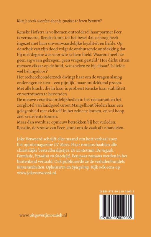 Achterkant van Op de Huid