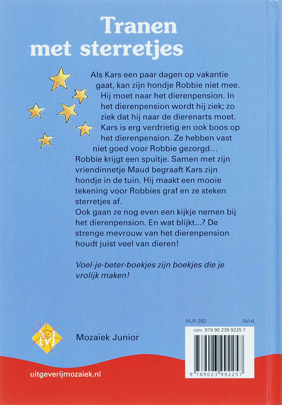 Achterkant van Tranen met sterretjes