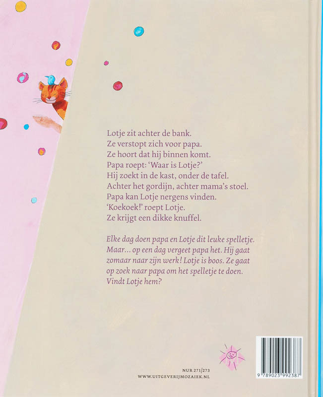 Achterkant van Waar is papa?