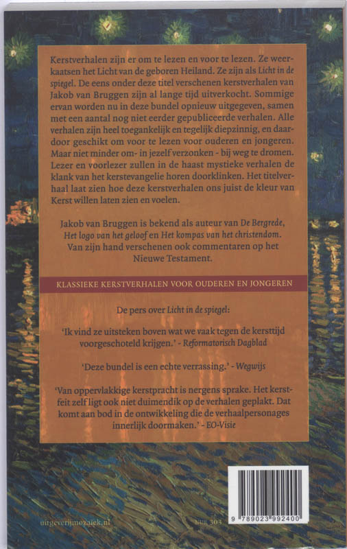 Achterkant van De kleur van Kerst
