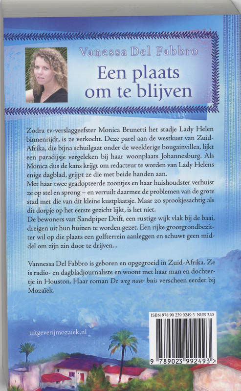 Achterkant van Een plaats om te blijven