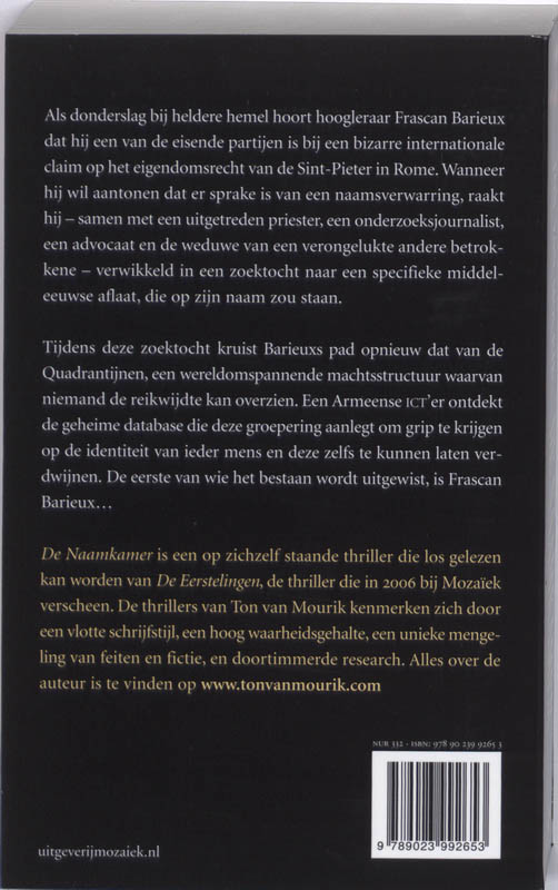 Achterkant van De Naamkamer