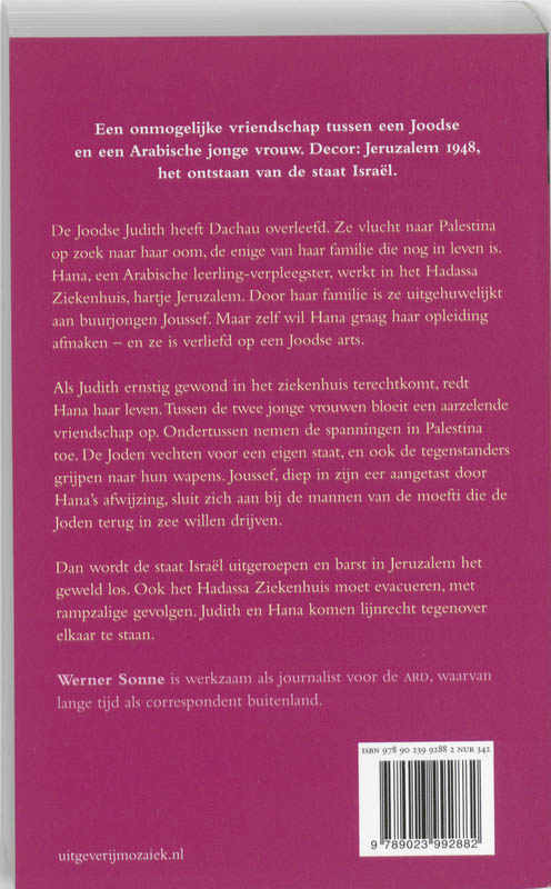 Achterkant van Als ik jou vergeet, Jeruzalem