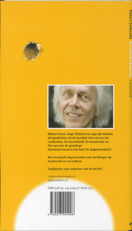 Achterkant van De luisterboekenwurm